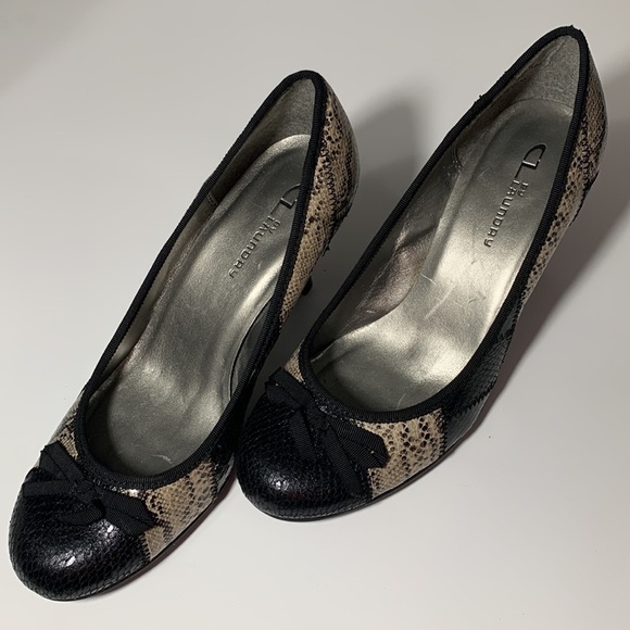 CL by Laundry animal print heels Sz 8.5M good condition 3” heels light wear - Picture 2 of 10